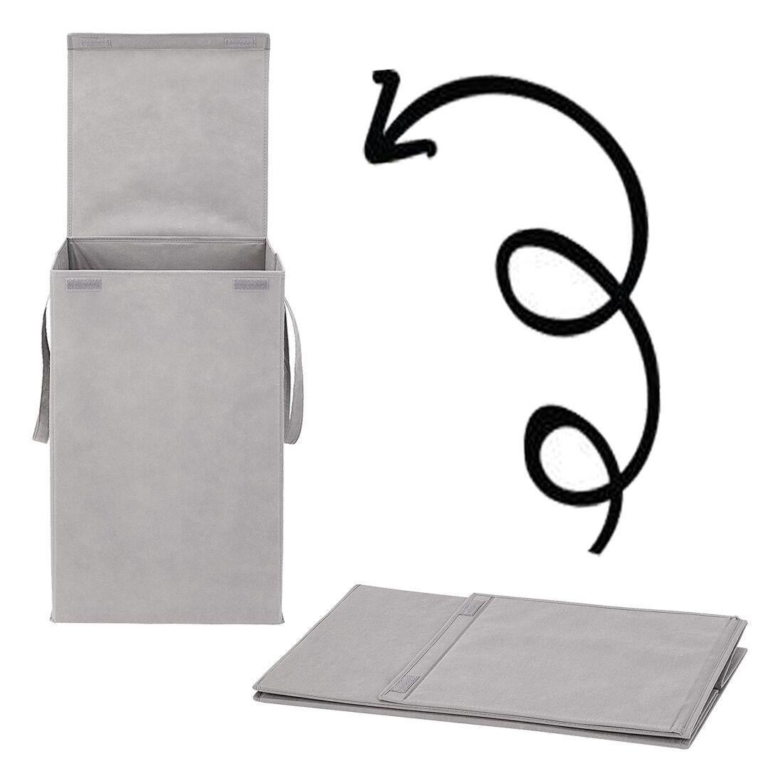 Laundry Bag - Foldable Laundry Basket With Lid & Handle