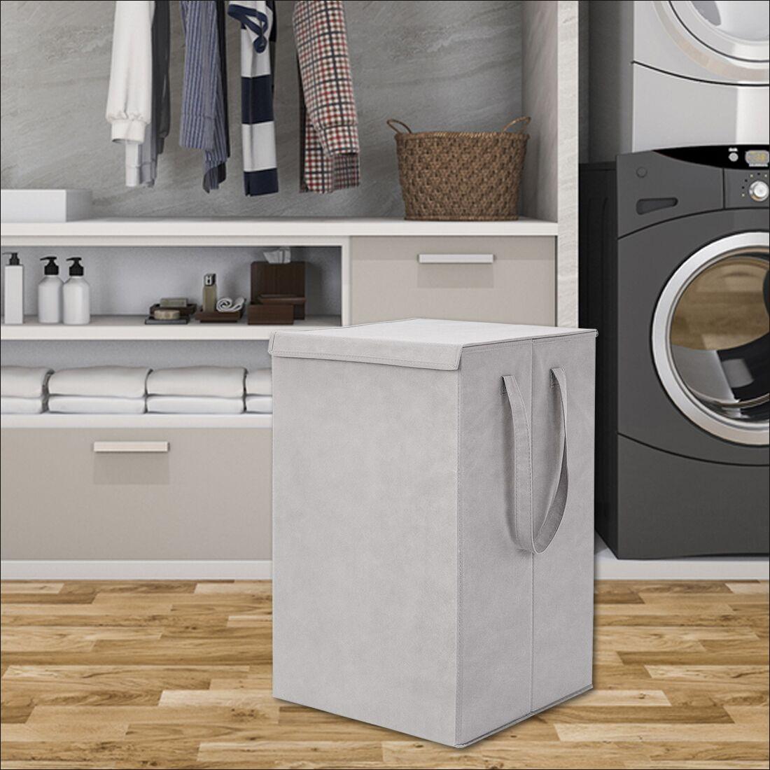 Laundry Bag - Foldable Laundry Basket With Lid & Handle
